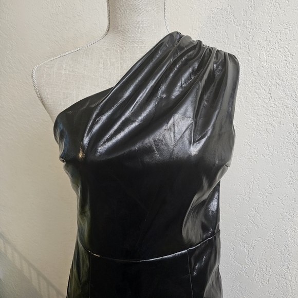 Superdown revolve ella mini faux leather vinyl trinity matrix dress Nwt Size Sm - Picture 3 of 7